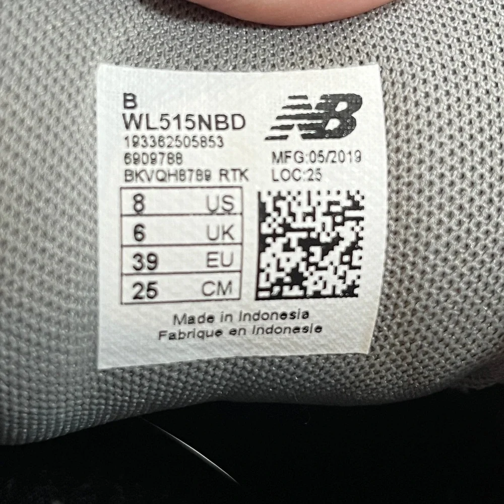 New Balance Sneakers Women 8 Gray Teal Suede Mesh‎ Retro Running Shoes WL515NBD